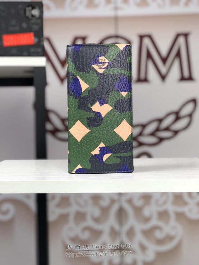 MCM錢包 原單 8020 慕尼克獅子迷彩 OTTOMAR兩折長款錢夾 MCM男士錢夾  mdmc1450